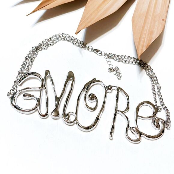Silver amore choker N354 - Picture 1 of 2